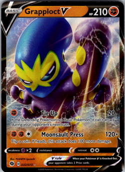 Grapploct V 032/073 Champion's Path Ultra Rare Holo Pokemon TCG NM - Image 1