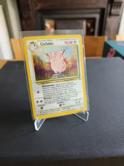 Clefable 1/64 Holo Jungle Unlimited WOTC Vintage Rare Pokemon TCG Card MP - Image 1
