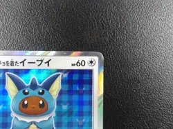 Poncho-wearing Eevee 【P】{137/SM-P} SM-P Promos Pokemon Card Japanese - Scratches - Image 3