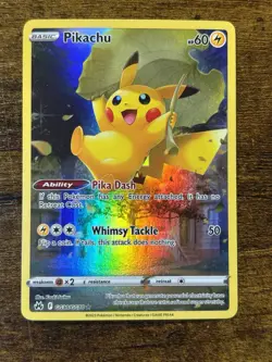 Pokemon Pikachu TCG Holo Ultra Rare Card GG30/GG70 Crown Zenith Galarian Gallery - Image 1