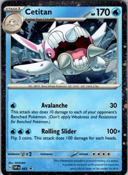 Cetitan SVP063 Scarlet & Violet Cosmos Holo Black Star Promo Pokemon TCG NM - Image 1