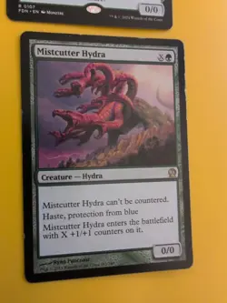 Mossborn Hydra FDN rare & worn Mistcutter hydra Magic the Gathering 2 Card. - Image 3