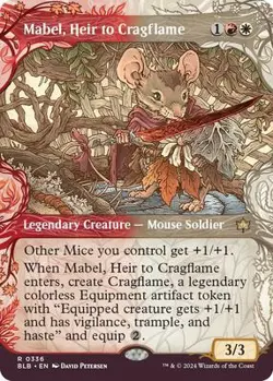 Mabel, Heir to Cragflame (Showcase) Near Mint 336 Bloomburrow Reg - Image 1