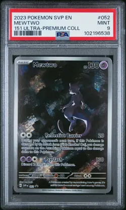 Mew Mewtwo SVP 053 052 Ultra Premium Collection Pokemon 151 Promo PSA 9 Set - Image 2