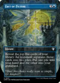 Fact or Fiction Commander Masters CMM 631 MTG Regular borderless - Image 2