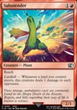 Sabotender Final Fantasy (FIN) 153 MTG Foil NM - Image 1