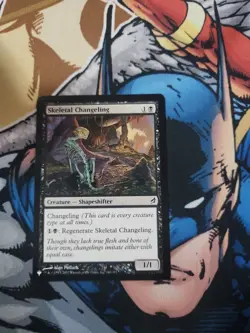 Magic The Gathering SKELETAL CHANGELING black card MTG - Image 2