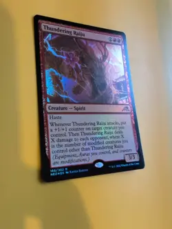 Thundering Raiju. NEO FOIL Spirit Rare MTG Card. - Image 2