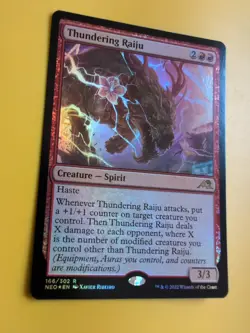 Thundering Raiju. NEO FOIL Spirit Rare MTG Card. - Image 4