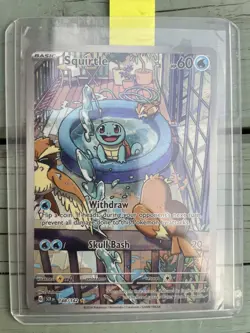 Pokemon Squirtle Illustration Rare 148/142 Sv07 Stellar Crown Holo English 2024 - Image 1