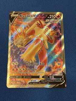Pokemon TCG Chilling Reign 161/198 Blaziken V Full Art Ultra Rare - NM - Image 1