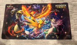 Pokemon TCG Hidden Fates Playmat Shiny Charizard, Rayquaza, Mewtwo 2019 - Image 1