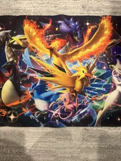 Pokemon TCG Hidden Fates Playmat Shiny Charizard, Rayquaza, Mewtwo 2019 - Image 3