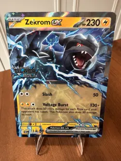 Zekrom ex 034 2025 Pokemon S&V Black Bolt Unova HH Stamped Promo Card NM+ (d) - Image 1
