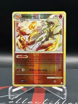 2010 Pokemon Ninetales 7/123 HeartGold & SoulSilver Reverse Holo NM - Image 2