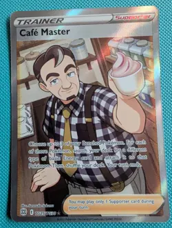 Pokemon TCG Cafe Master TG25/TG30 Trainer Brilliant Stars Full Art Holo Rare - Image 1