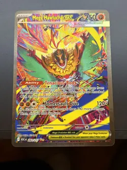 Mega Hawlucha EX SIR 283/217 Ascended Heroes Special Illustration Rare Pokemon - Image 1