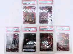 One Piece OP 13 Five Elders Demon Rare God Pack PSA 10/9 Sequential AA Full Set - Image 1