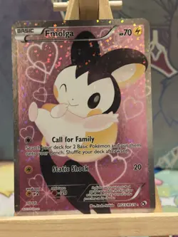 Emolga Full Art RC23/RC25 Legendary Treasures Radiant Collection Pokemon Card NM - Image 1