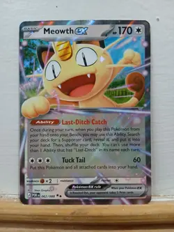Meowth ex 062/088 Double Rare Pokemon TCG Perfect Order - Image 1