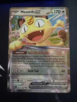 Meowth ex 062/088 Double Rare Pokemon TCG Perfect Order - Image 1
