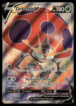 Pokemon Cards Orbeetle V 166/185 Vivid Voltage Rare Ultra NM - Image 1