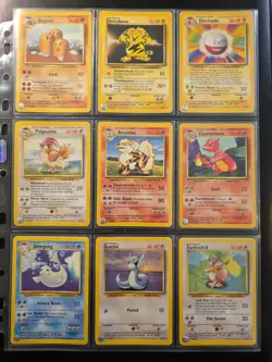 Complete Pokemon Non Holo Base Set 17-102 Pokemon Cards WOTC 1999 - EX/Near Mint - Image 1