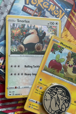 POKEMON TCG SNORLAX & FRIENDS COLLECTION 3 FOIL CARDS 2 BOOSTER PACKS 1 COIN - Image 4