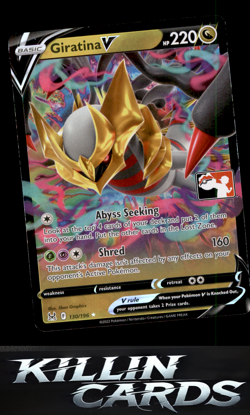 Giratina V 130/196 Pokemon Ultra Rare Prize Pack Series Cards Card NM - Image 1