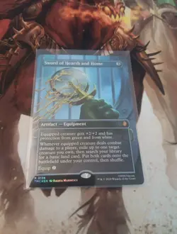Sword of Hearth and Home - Foil (Borderless) - Teenage Mutant Ninja Turtles Mtg - Image 1