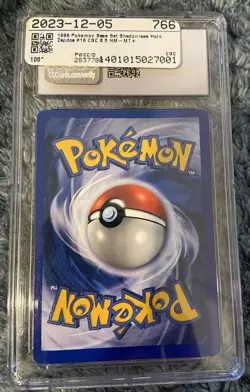 Zapdos Pokemon 1999 Base Set Holo Shadowless CGC 8.5 #16/102 Trading Card - Image 2