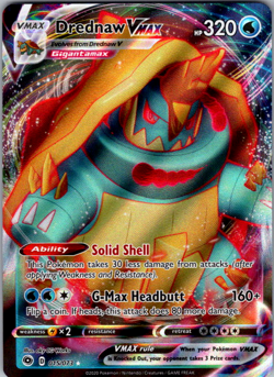 Drednaw VMAX 015/073 Champion’s Path Ultra Rare Holo Full Art Pokemon TCG NM - Image 1