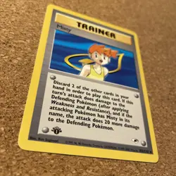 Pokemon TCG Gym Heroes 1st Edition 102/132 Misty Trainer Rare NM WOTC Vintage - Image 2