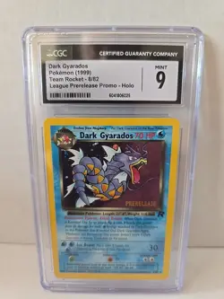 CGC 9 MINT Dark Gyarados Team Rocket 8/82 Holo Prerelease Promo Pokemon Card 025 - Image 3