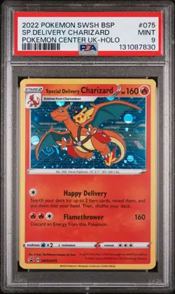Special Delivery Charizard 075 PSA 9 MINT Pokemon Center United Kingdom Holo - Image 1