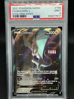 2021 Pokemon SWSH Evolving Skies Noivern V #196/203 PSA 9 - Image 1
