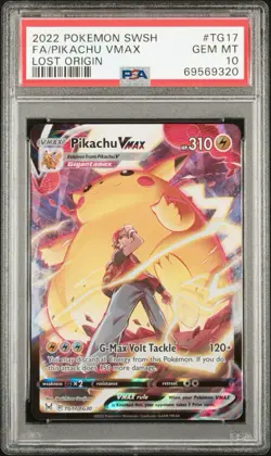 Pokemon Lost Origin Pikachu VMAX TG17/TG30 Trainer Gallery Holo Foil PSA 10 - Image 1