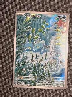 Clauncher 205/198 Scarlet & Violet Base Illustration Rare Full Art Pokemon - Image 1