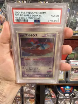 Pokemon Sky-Splitting Deoxys Lenticular 2004 VS Pack Japanese PSA 8 - Image 5