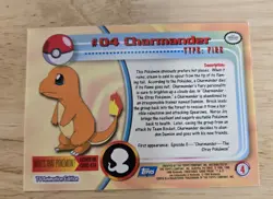 Pokemon Charizard charmeleon charmander 1999 TV Series Topps - Image 2