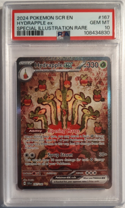 Pokemon Stellar Crown Hydrapple EX 167/142 SIR PSA 10 - Image 1