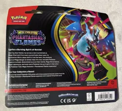 Pokemon Mega Evolution Phantasmal FLAMES 3 Booster Pack Blister Sneasel Pokemon - Image 2