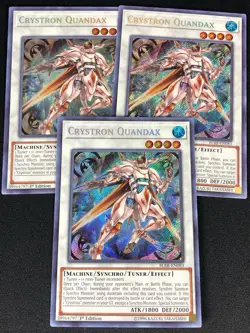 YUGIOH CRYSTON QUANDAX BLRR-EN083 1ST SECRET X3(NM) - Image 1