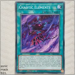 Chaotic Elements - ALIN-EN067 - Common 1st Edition Yugioh - Image 1