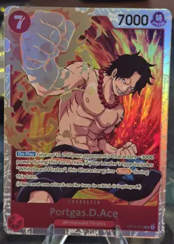 Portgas D Ace OP02-013 Super Rare Foil Rush Paramount War One Piece - Image 1