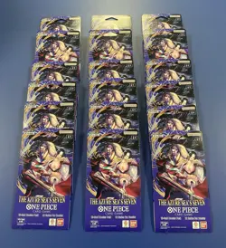 One Piece TCG The Azure Sea’s Seven OP-14 Sleeved Booster Pack Lot Of 18 Sealed - Image 1