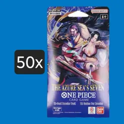 🔥One Piece Op14 The Azure Sea’s Seven Sealed Sleeved Booster Packs Lot Of 50🔥 - Image 1