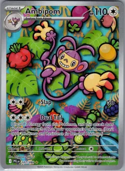 Ambipom 107/094 ME02: Phantasmal Flames - Pokemon Card - NM - Image 1