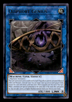 Yugioh Qliphort Genius EXFO-EN095 Rare NM - Image 1