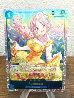 Rebecca OP15-053 SR Adventure on KAMI’s Island ENGLISH ONE PIECE Card NM - Image 1